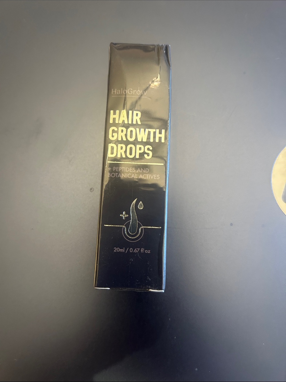 HaloGrow Hair Growth Drops - Black & Gold Packaging